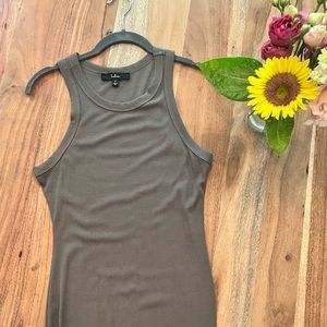 Lulu’s midi dress, sage green, size small.